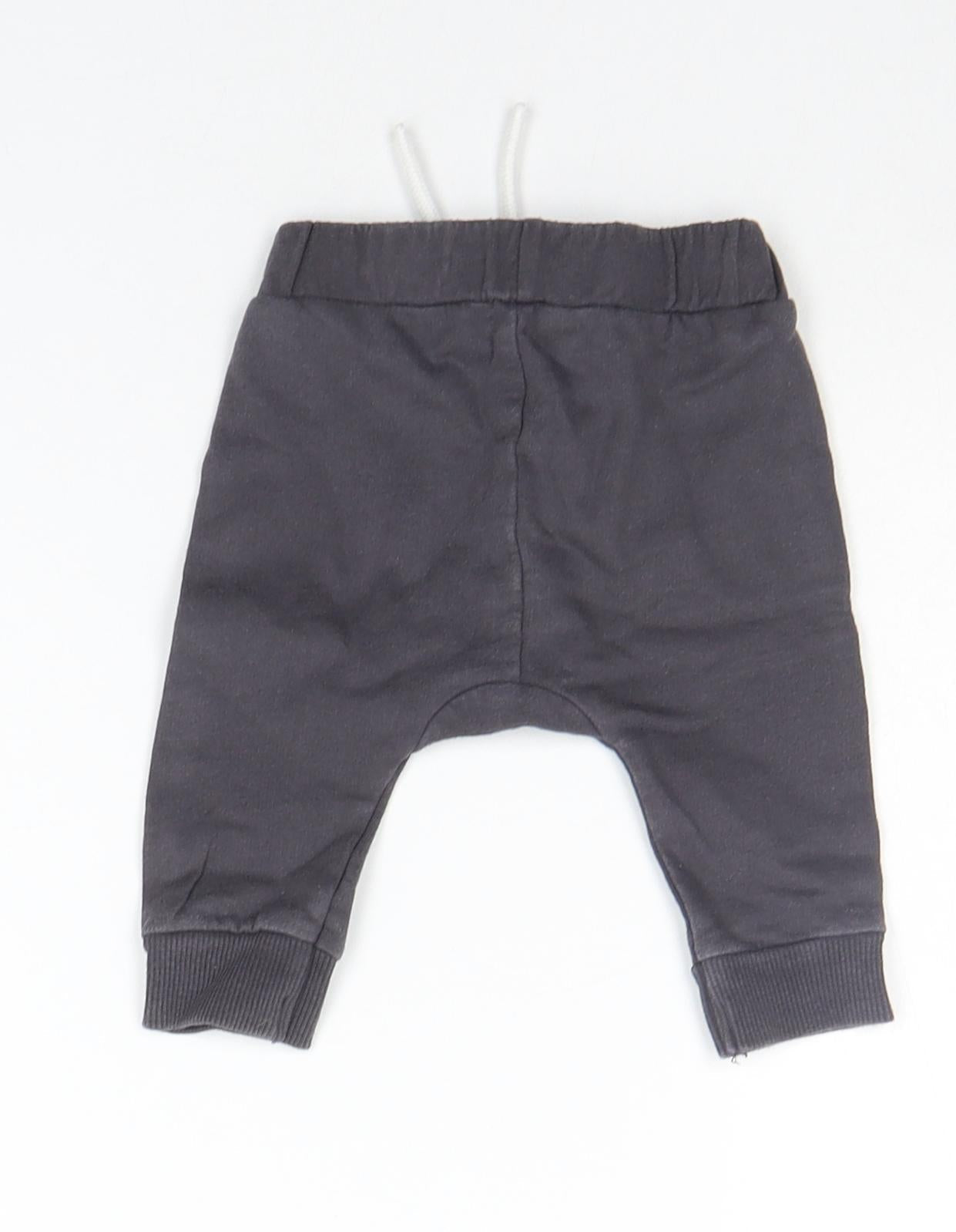 Nutmeg Baby Grey   Jogger Trousers Size 0-3 Months