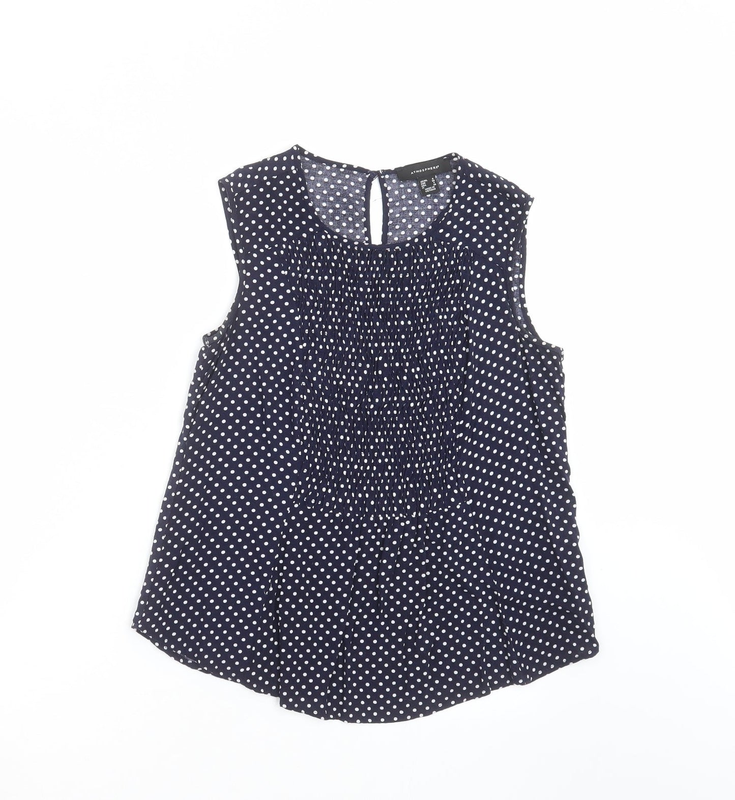 Primark Womens Blue Polka Dot  Basic Blouse Size 8