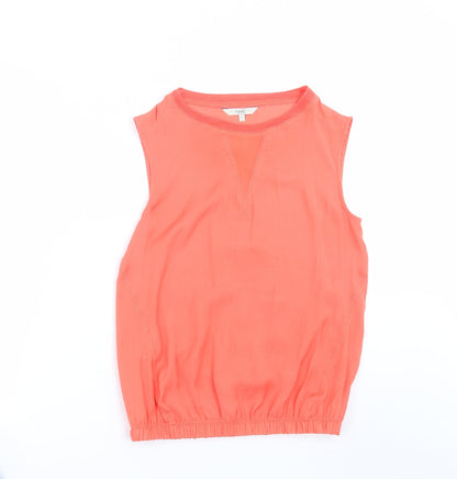 Womens UK Size 6 NEXT Orange Basic Blouse