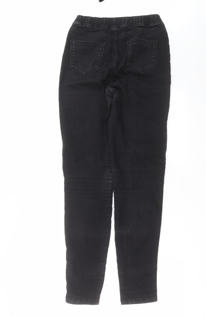 Indigo Womens Black  Denim Jegging Jeans Size 8 L30 in