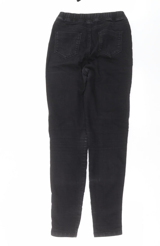 Indigo Womens Black  Denim Jegging Jeans Size 8 L30 in