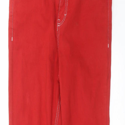 Topshop Womens Red  Denim Skinny Jeans Size 30 in L27 in