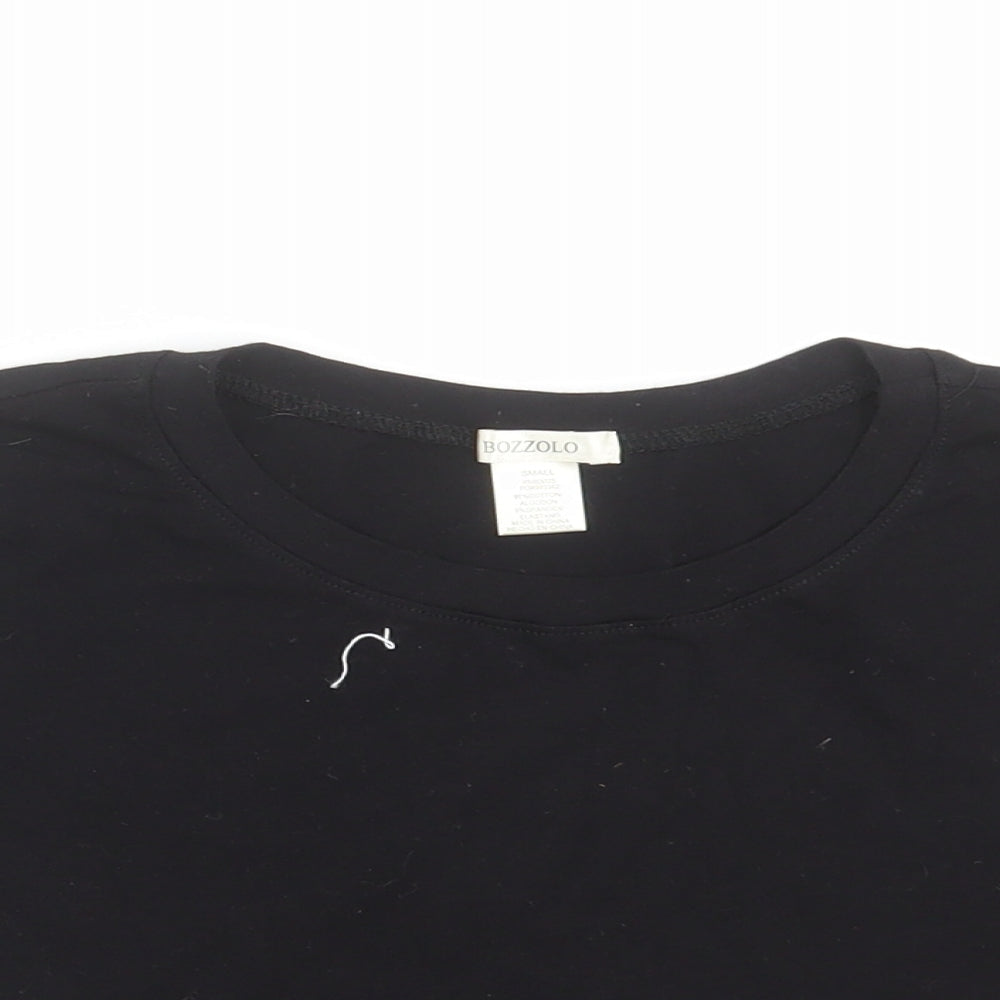 Bozzolo Womens Black   Cropped T-Shirt Size S  - bae