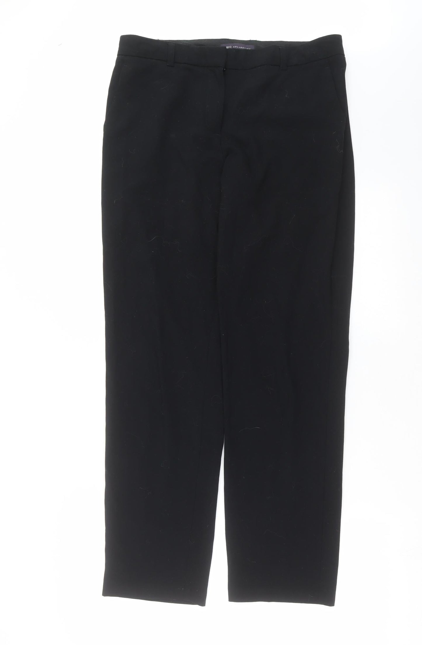Womens UK Size 12 Marks and Spencer Regular Fit  Black Trousers
