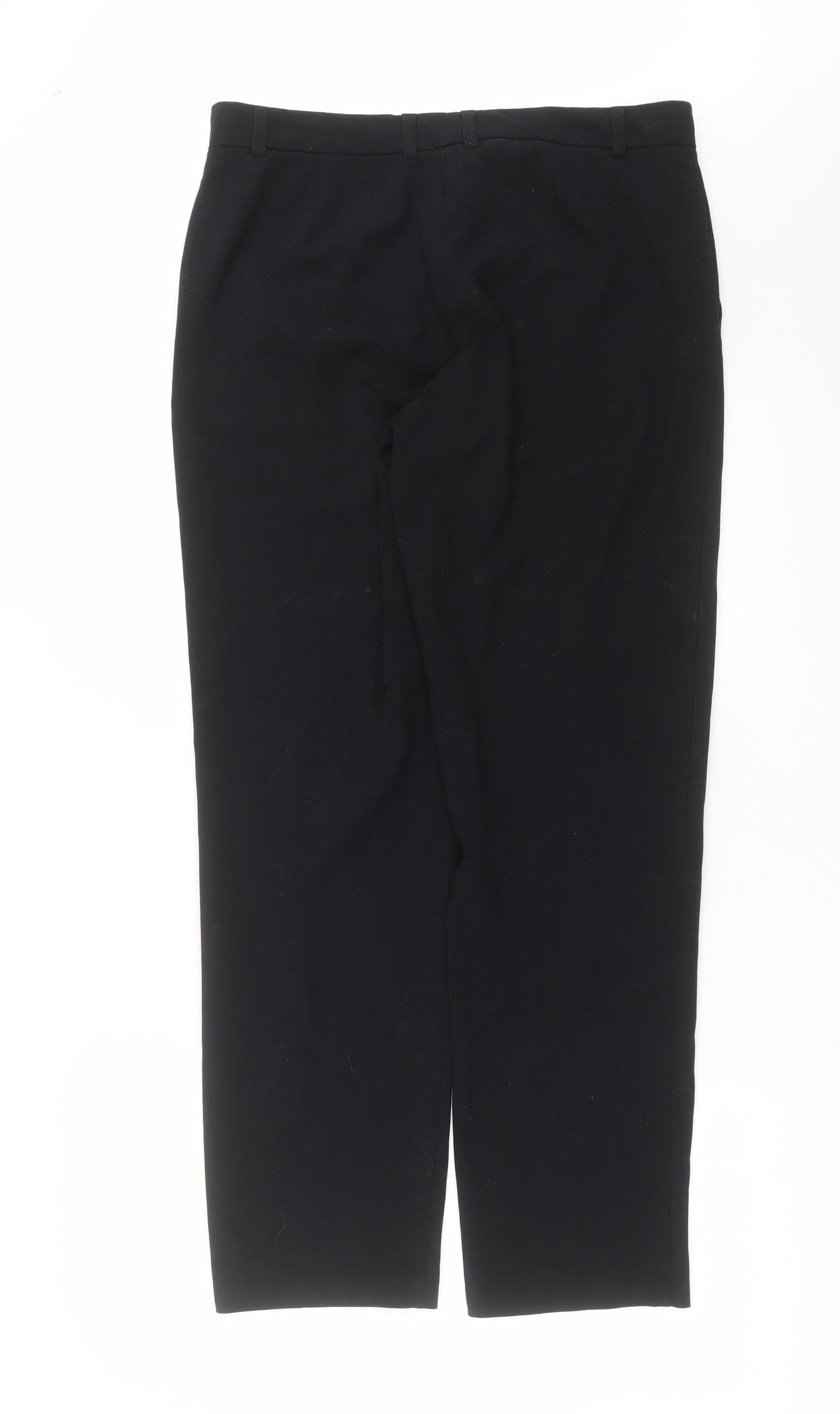 Womens UK Size 12 Marks and Spencer Regular Fit  Black Trousers