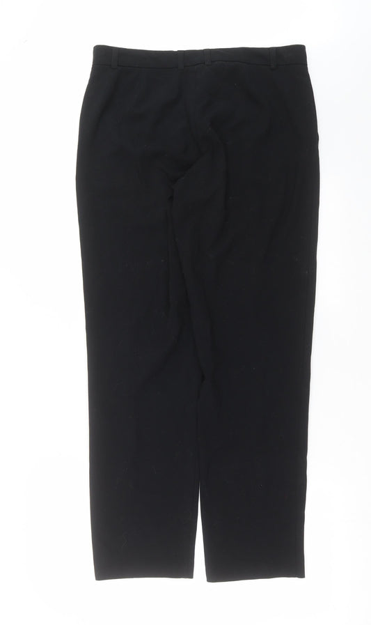 Womens UK Size 12 Marks and Spencer Regular Fit  Black Trousers