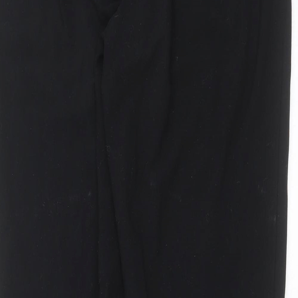 Womens UK Size 12 Marks and Spencer Regular Fit  Black Trousers