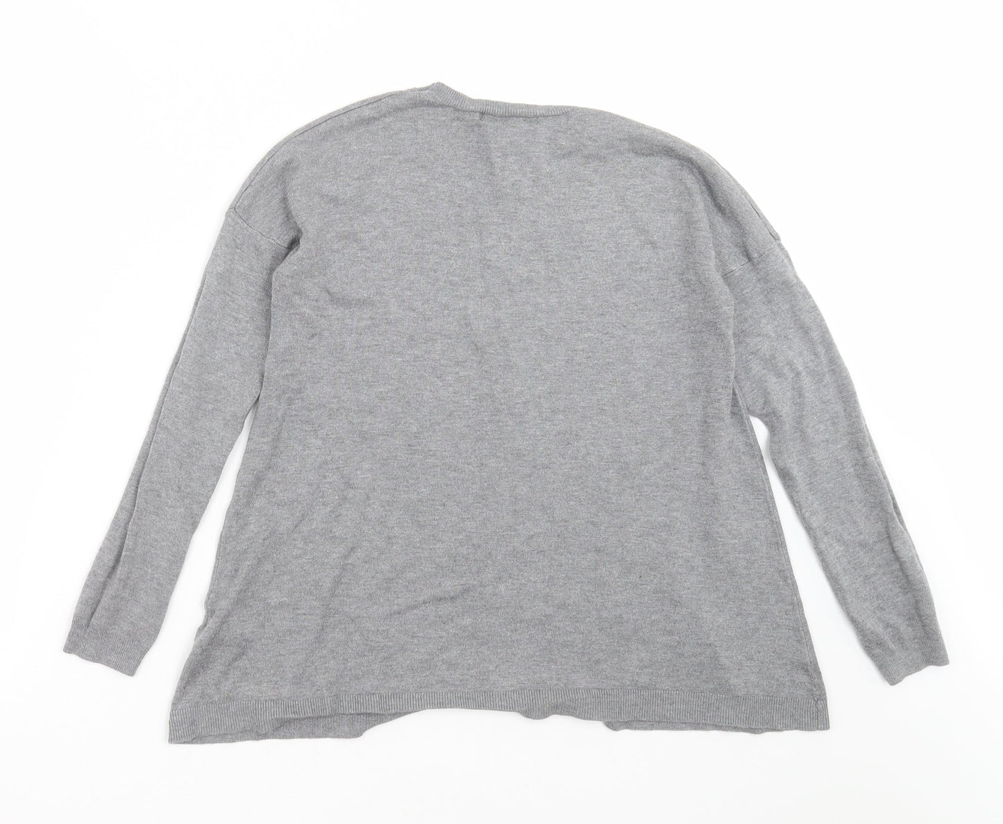 Primark Womens Grey  Knit Pullover Jumper Size 12