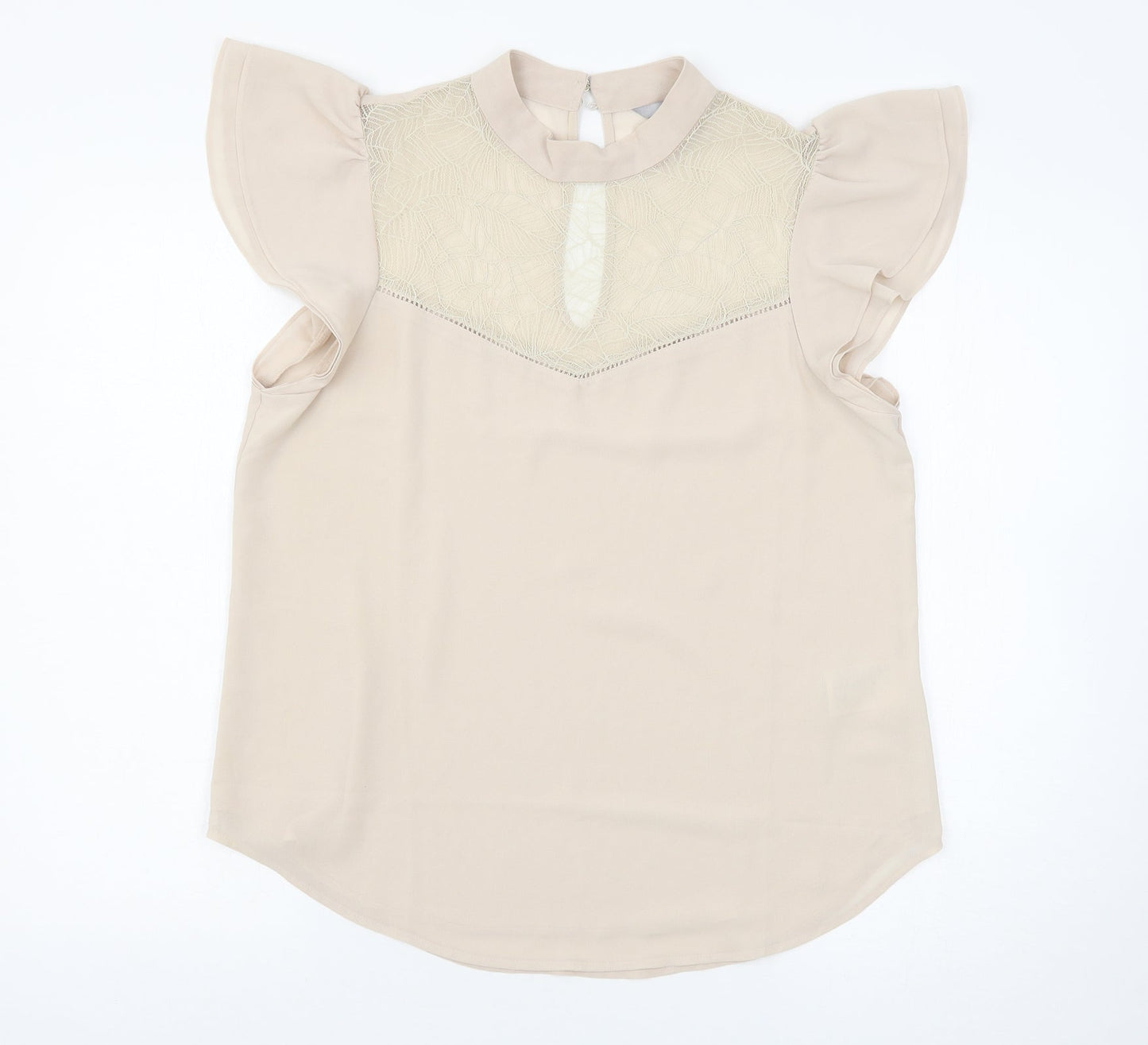 Womens UK Size 12 H&M Pink Basic Blouse