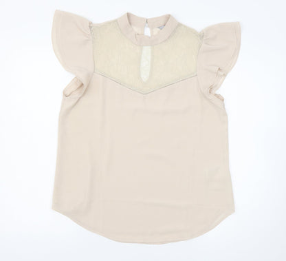 Womens UK Size 12 H&M Pink Basic Blouse