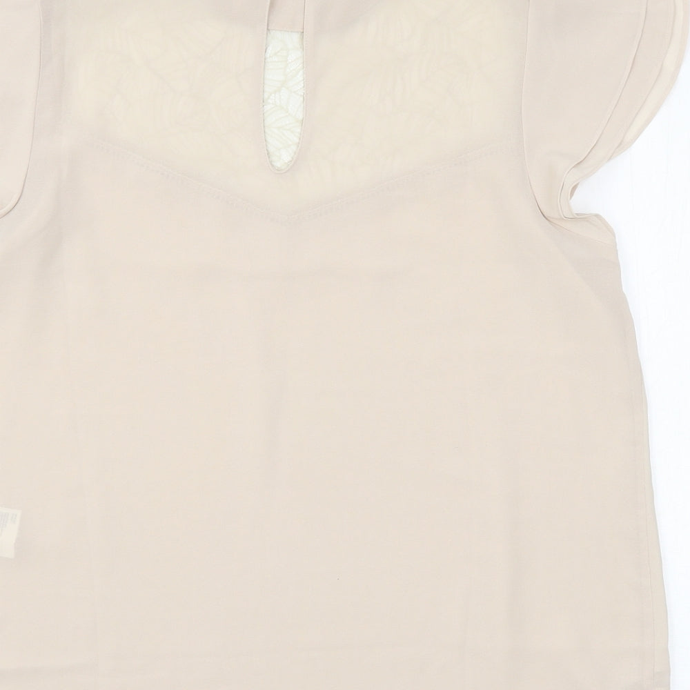 Womens UK Size 12 H&M Pink Basic Blouse