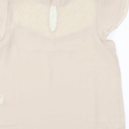 Womens UK Size 12 H&M Pink Basic Blouse