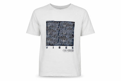 Front view of George boys’ white basic t-shirt, size 11-12, years