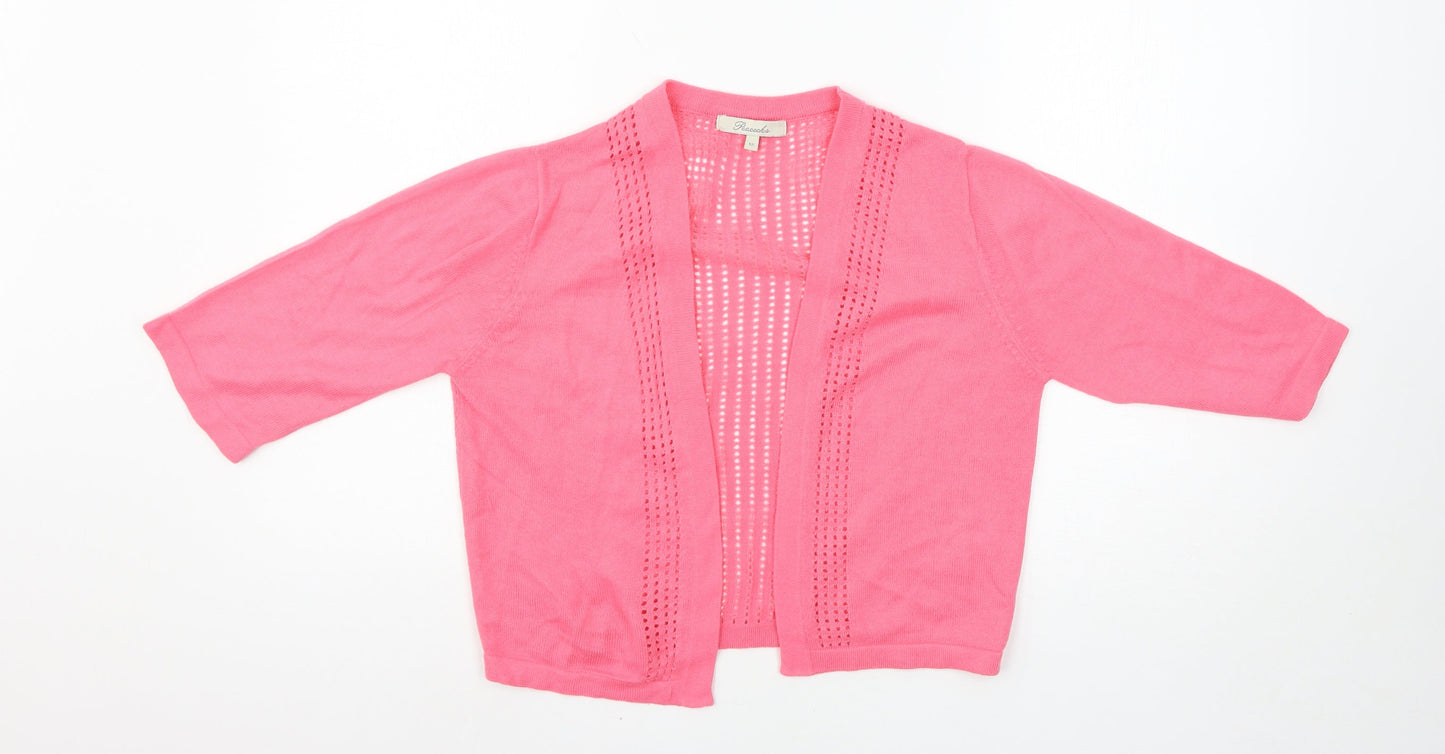Womens UK Size 12 Peacocks Pink Cardigan Jumper