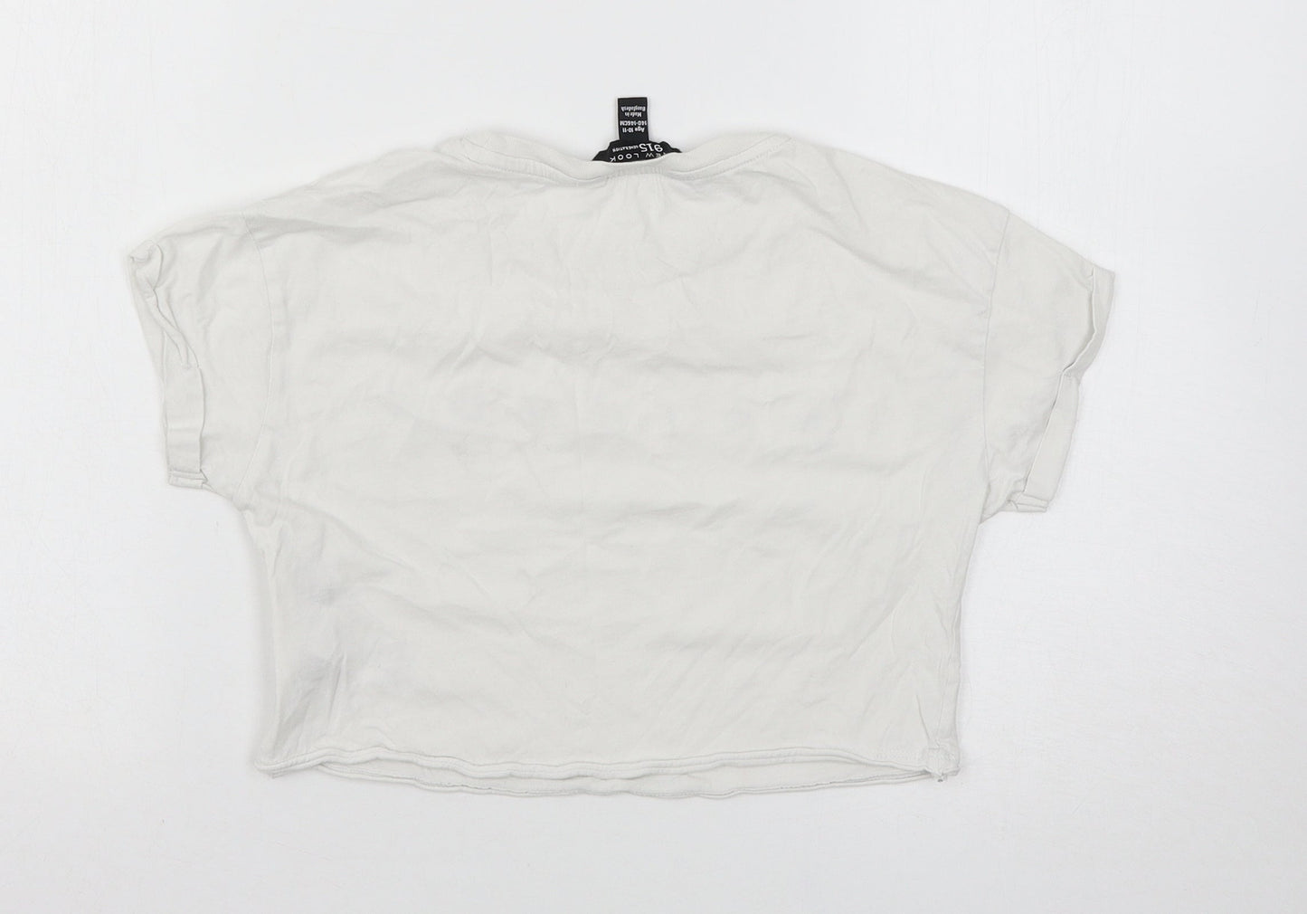 New Look Girls White   Basic T-Shirt Size 10-11 Years  - F.R.I.E.N.D.S