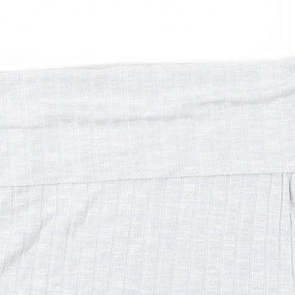 Womens UK Size 14 New Look Grey Basic T-Shirt