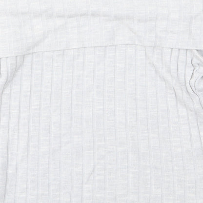 Womens UK Size 14 New Look Grey Basic T-Shirt