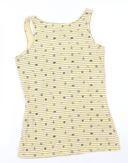 Womens UK Size M ORSAY Yellow Basic Tank