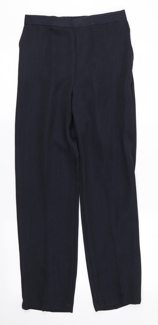 Womens UK Size 12 Emma Collection Regular Fit  Blue Trousers