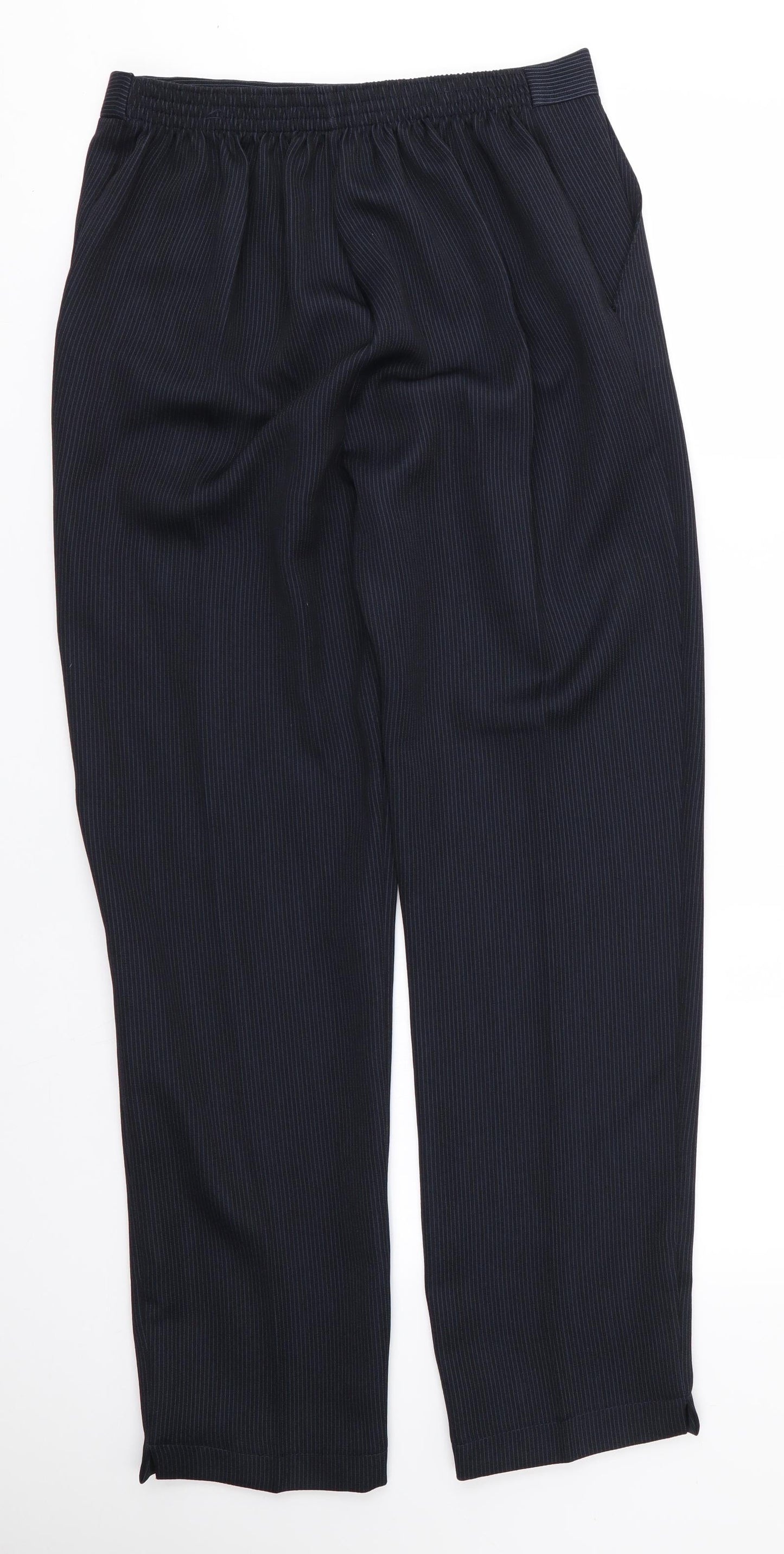 Womens UK Size 12 Emma Collection Regular Fit  Blue Trousers