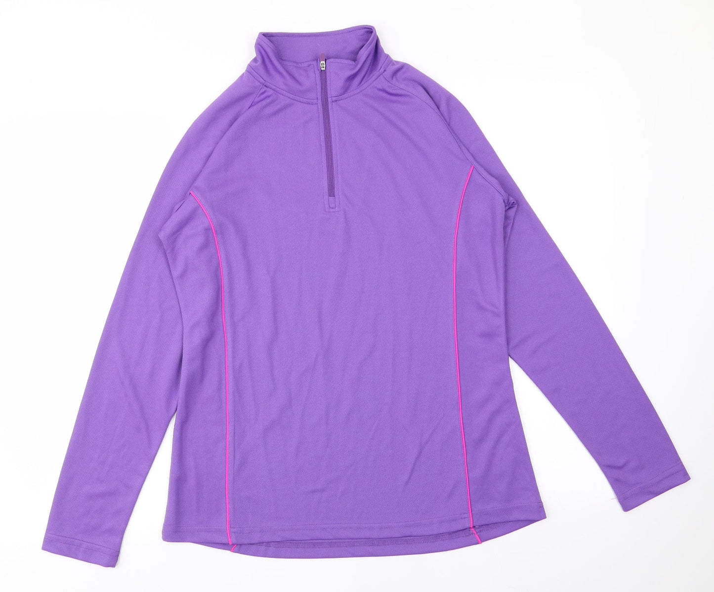 Womens UK Size L Preworn Purple Pullover Jumper