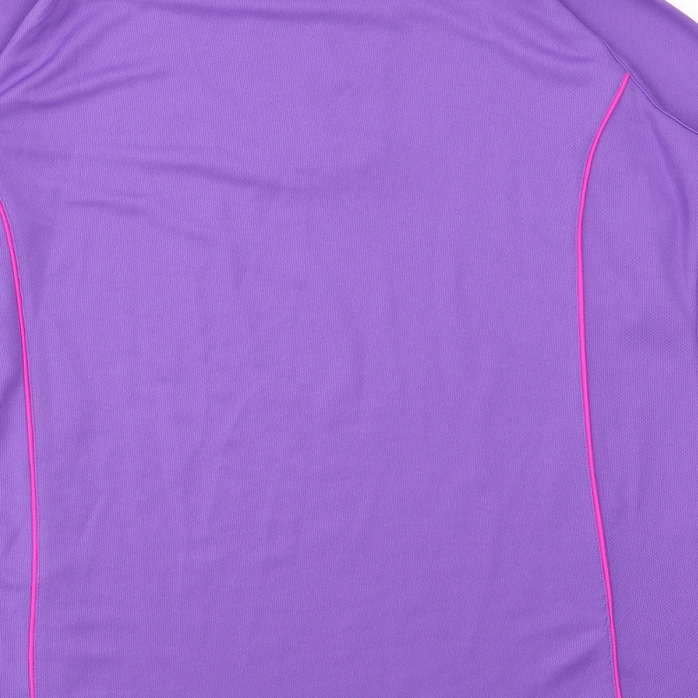 Womens UK Size L Preworn Purple Pullover Jumper