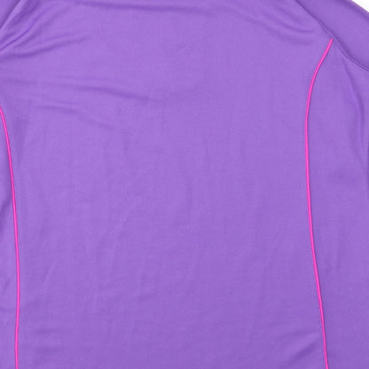Womens UK Size L Preworn Purple Pullover Jumper