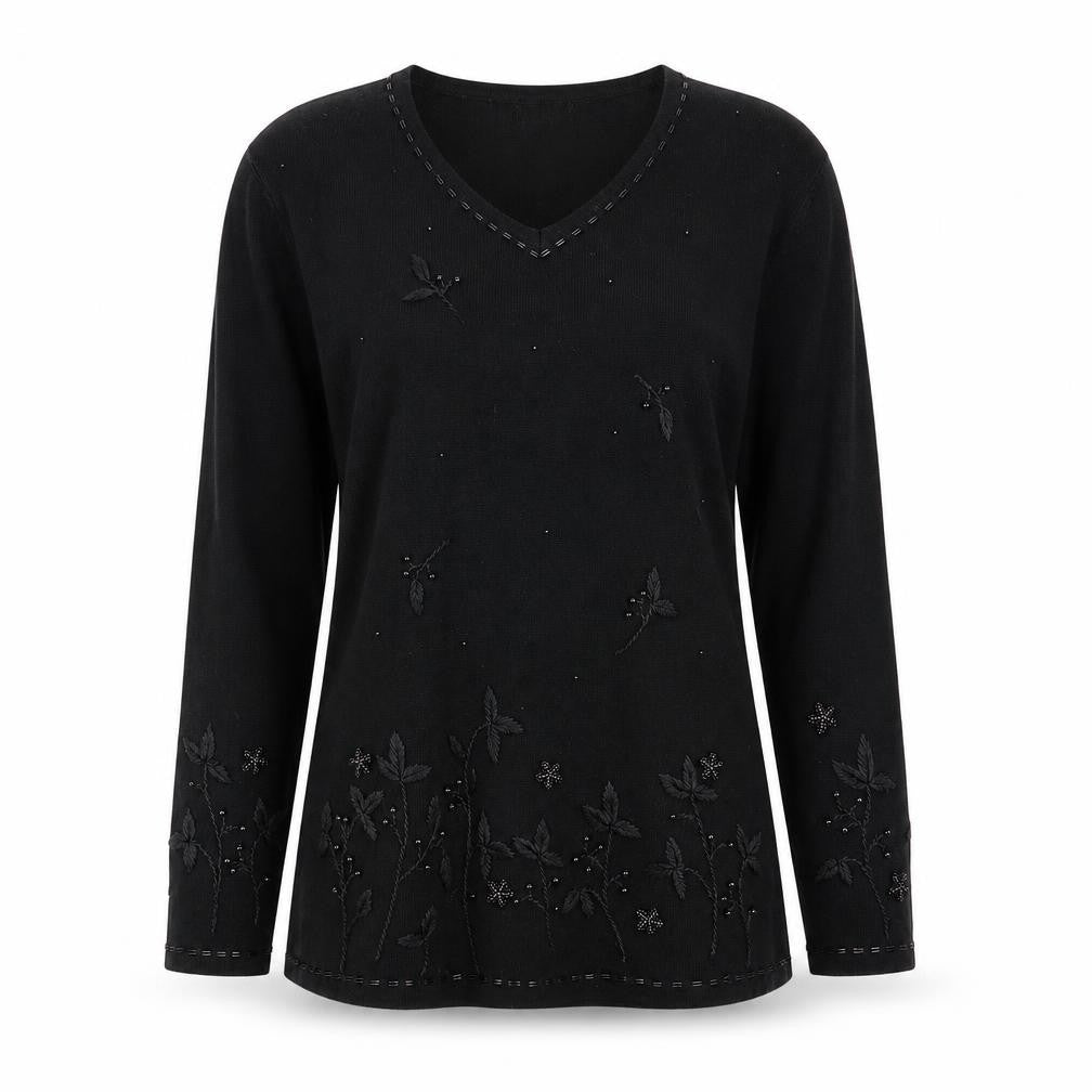 Womens UK Size S Canda Black Pullover Jumper