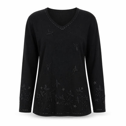 Womens UK Size S Canda Black Pullover Jumper