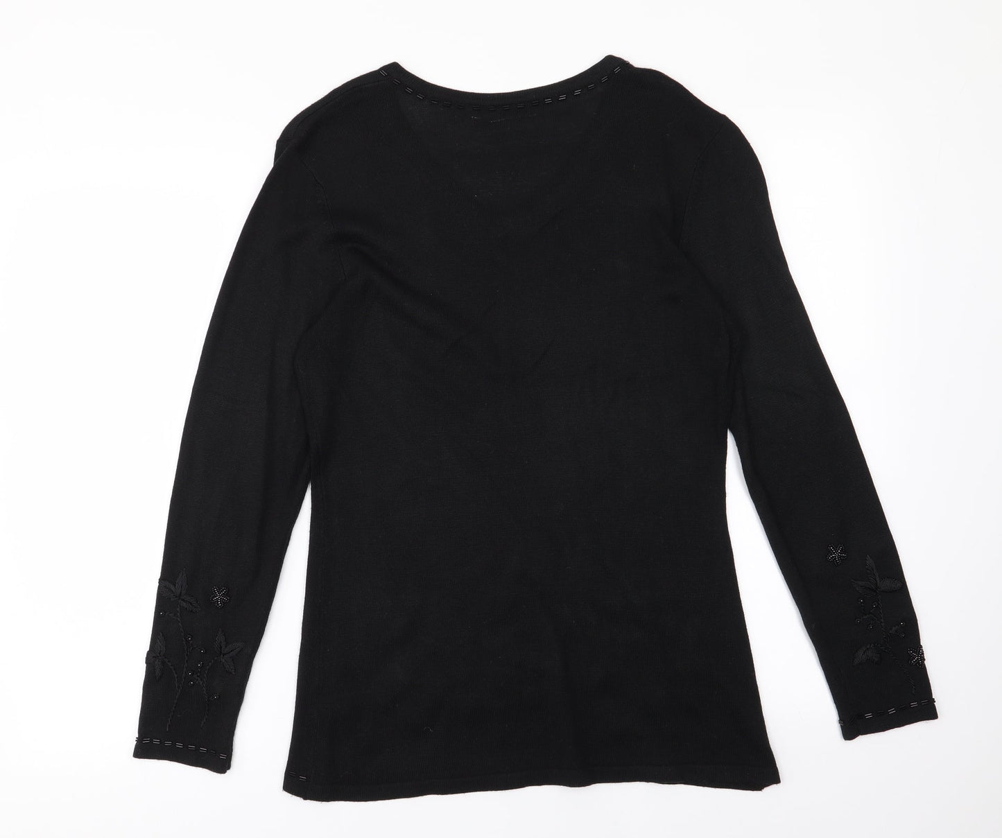 Womens UK Size S Canda Black Pullover Jumper