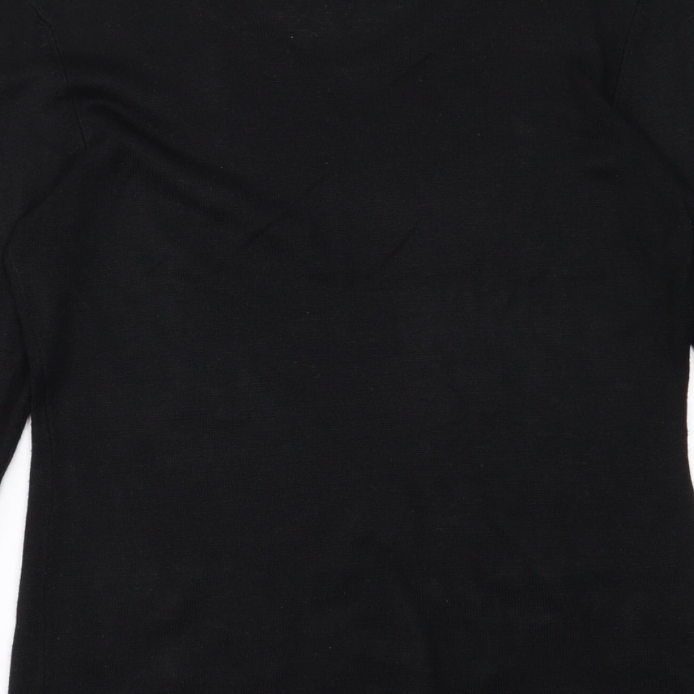 Womens UK Size S Canda Black Pullover Jumper