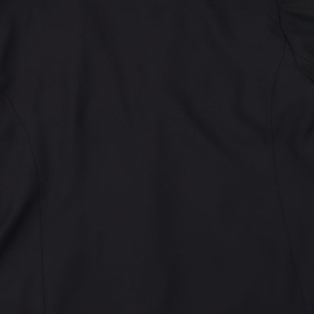 Brand and care label for French Kiss women’s black jacket blazer, size UK 16