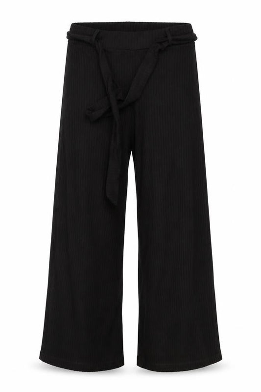 Womens UK Size S Stradivarius Regular Fit Cropped Black Trousers