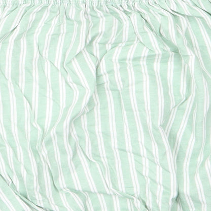 Primark Womens Green Striped  Basic T-Shirt Size 8