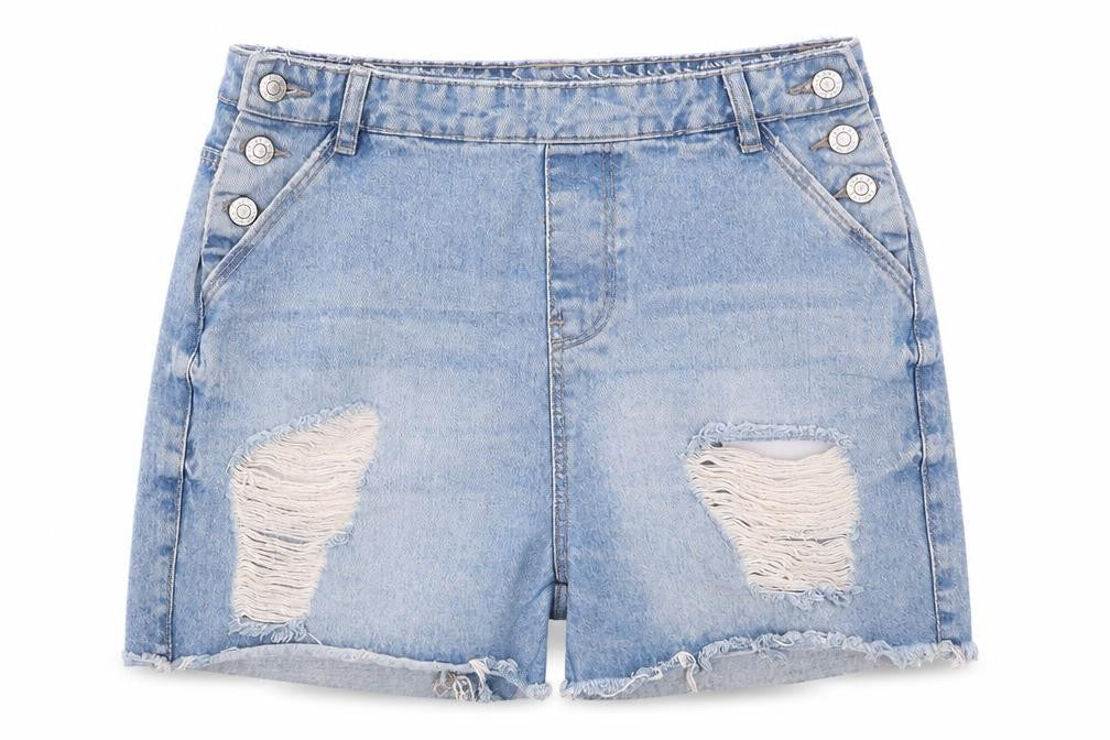 Womens UK Size 8 Denim Co Regular Fit Mom Shorts