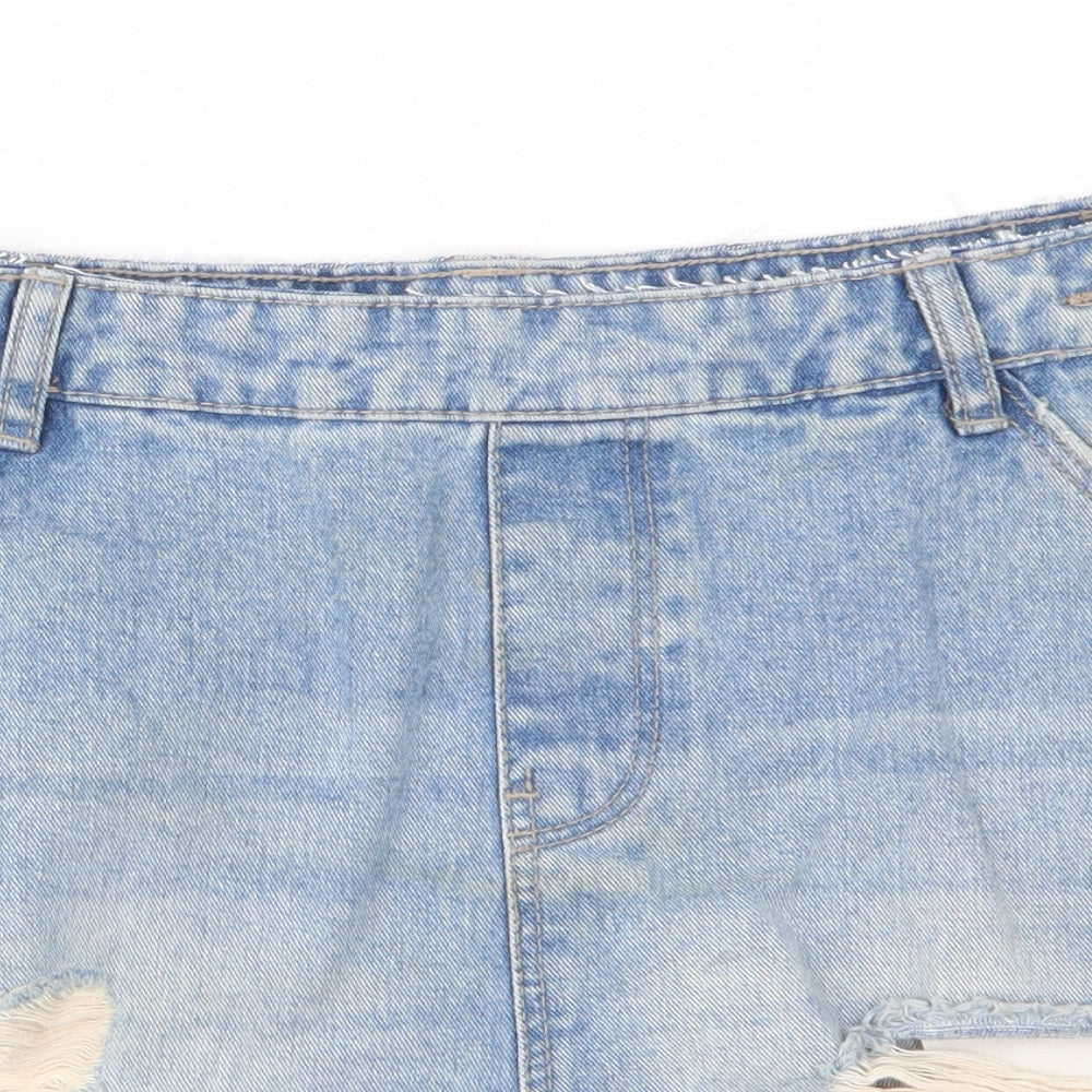 Denim Co Womens Blue   Mom Shorts Size 8