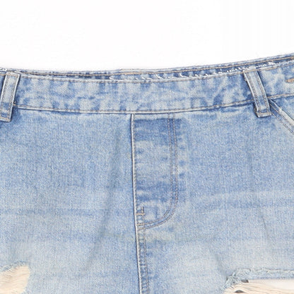 Denim Co Womens Blue   Mom Shorts Size 8