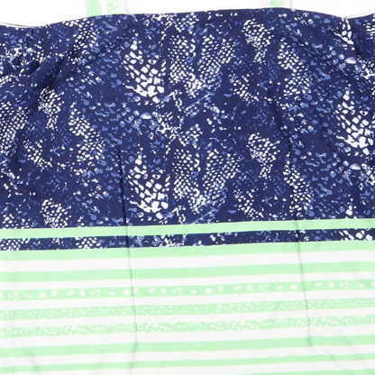 Womens UK Size S Preworn Blue Basic T-Shirt
