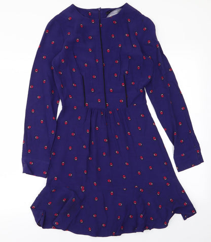 NEXT Womens Blue   Fit & Flare  Size 6  - Ladybugs