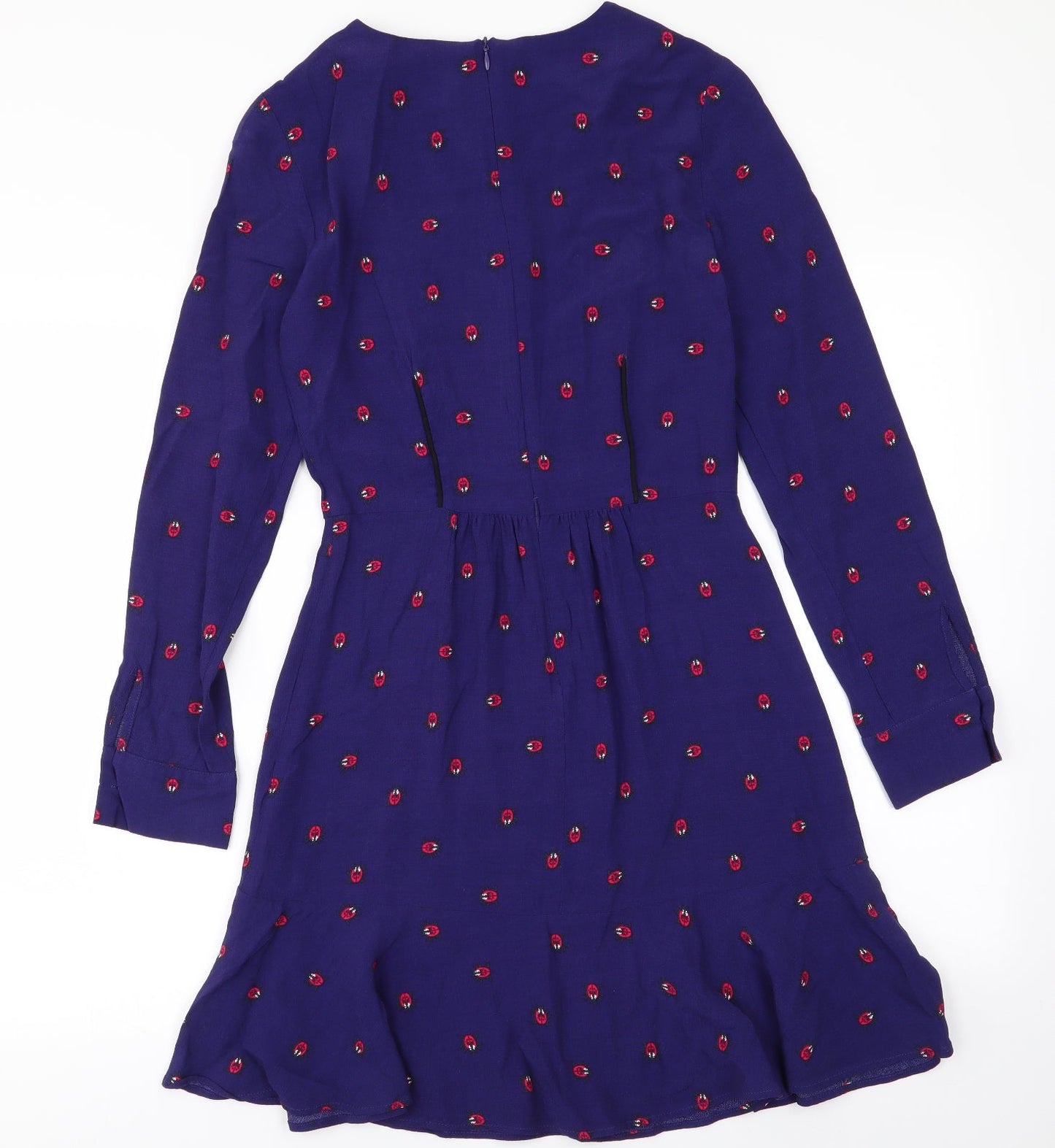 NEXT Womens Blue   Fit & Flare  Size 6  - Ladybugs