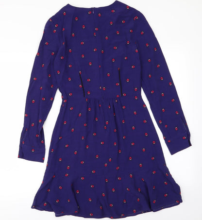 NEXT Womens Blue   Fit & Flare  Size 6  - Ladybugs