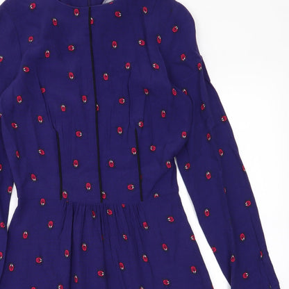 NEXT Womens Blue   Fit & Flare  Size 6  - Ladybugs