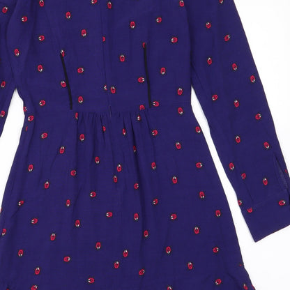 NEXT Womens Blue   Fit & Flare  Size 6  - Ladybugs