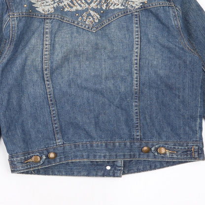 Womens UK Size 10 Topshop Blue Jacket