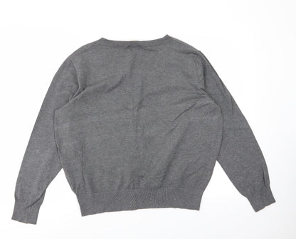 H&M Mens Grey   Pullover Jumper Size L