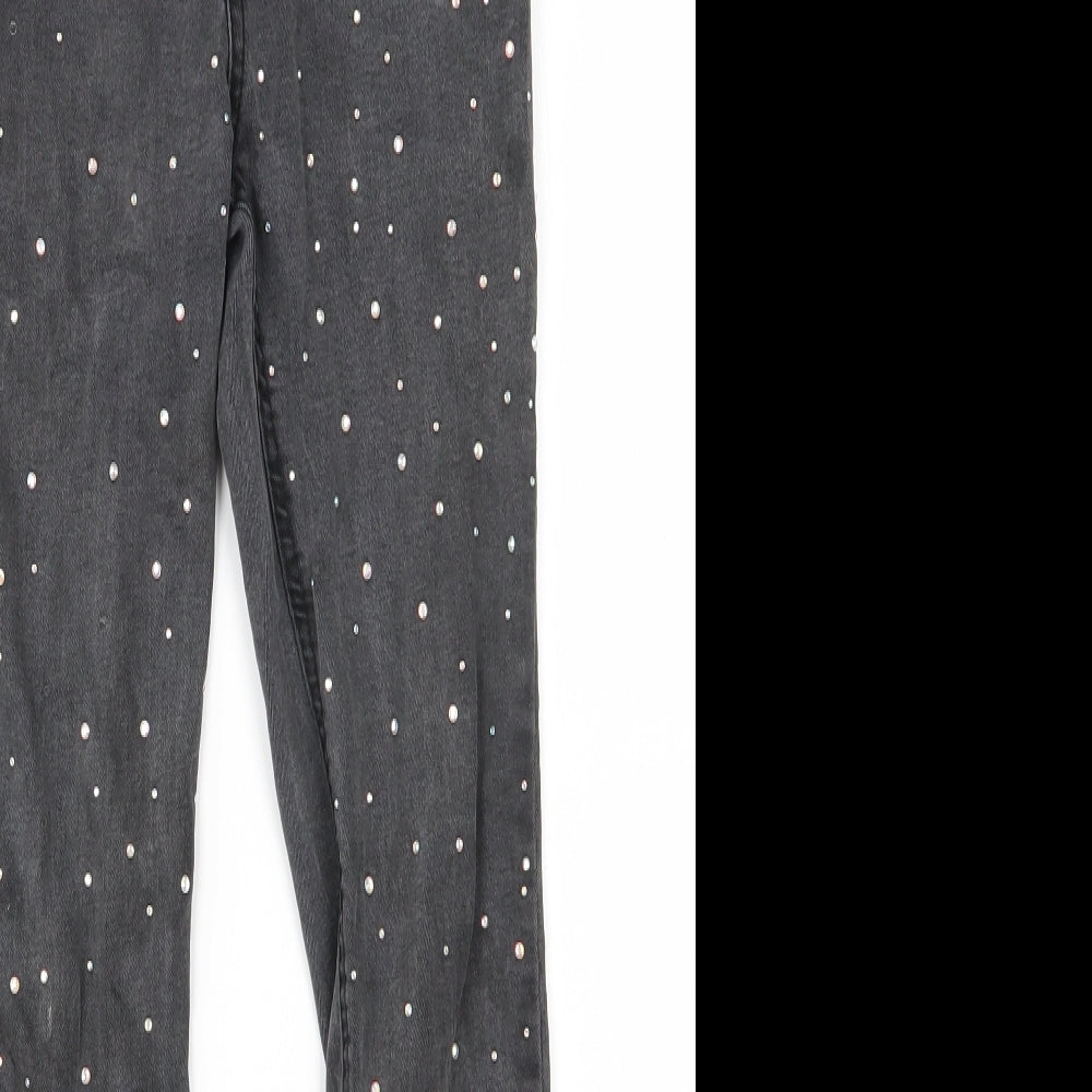 Denim Co Girls Grey   Skinny Jeans Size 11-12 Years