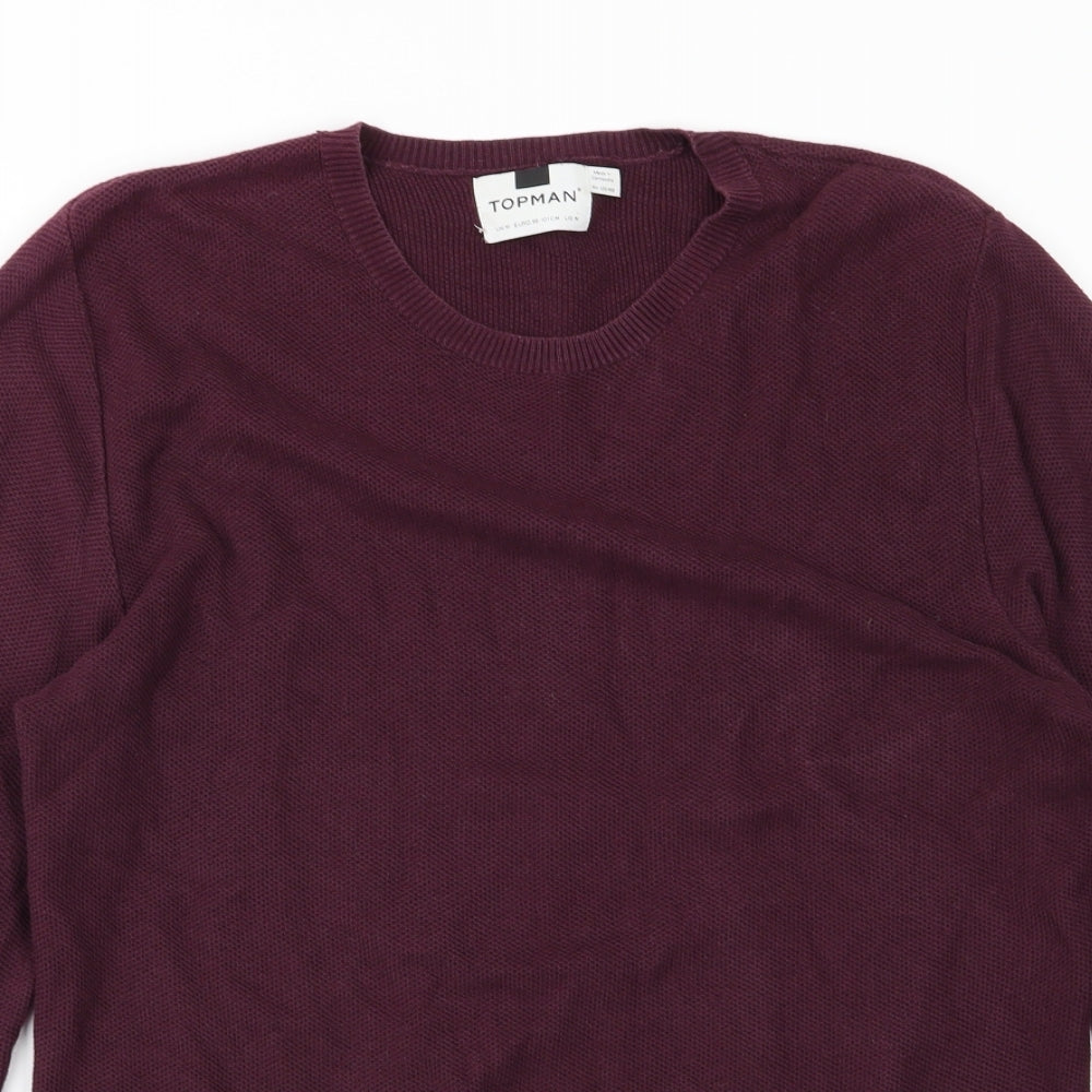 Topman Mens Purple   Pullover Jumper Size M