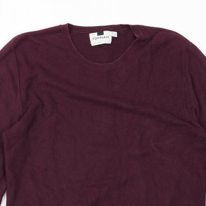 Topman Mens Purple   Pullover Jumper Size M