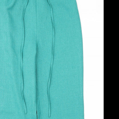 Womens UK Size 12 Julipa Regular Fit Dress Pants Blue Trousers
