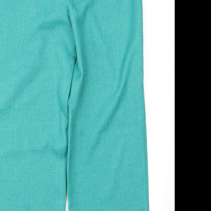 Womens UK Size 12 Julipa Regular Fit Dress Pants Blue Trousers
